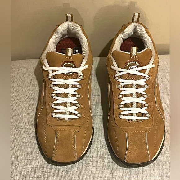 SKECHERS WORK Women's Meribel Steel Toe Work Shoe Brown - 76348/BRN, size 8 - Picture 1 of 10